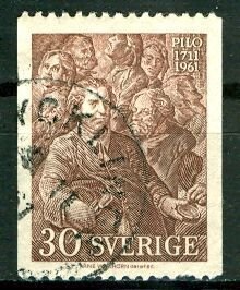 Sweden; 1961: Sc. # 594: Used Single Stamp