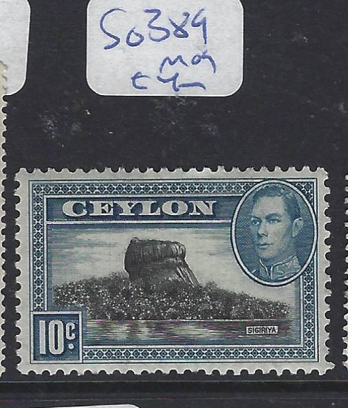 CEYLON (P1909B) KGVI 10C     SG 389     MOG