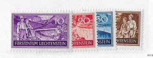 Liechtenstein Sc #132-135 set of 4 NH VF