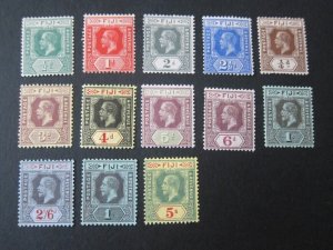 Fiji 1912 Sc 79-90,92(13) KGV set MH