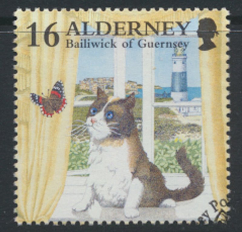 Alderney  SG A89  SC# 92  Cats   Used First Day Cancel - as per scan