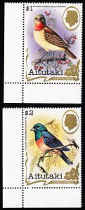 Aitutaki Stamps # 246A+B MNH XF Birds Scott Value $29.00