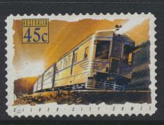 Australia SG 1414  Used  -Trains self adhesive 