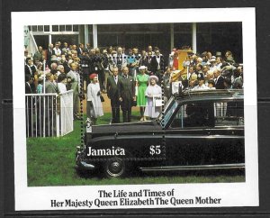 JAMAICA SGMS629 1985 LIFE AND TIMES OF QUEEN MOTHER  MNH