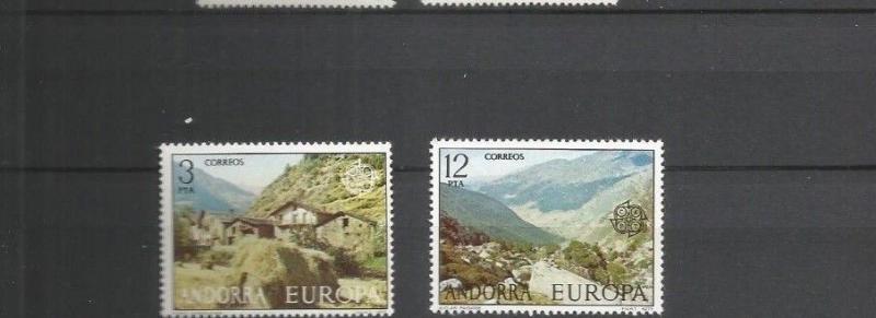 ANDORRA 1977 EUROPA SCOTT 98-9 MNH 