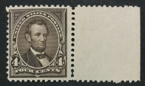MOMEN: US #254 MINT OG NH POST OFFICE FRESH #30705