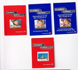 NEW ZEALAND 16 STOCK PAGES OF POST OFFICE FRESH BOOKLET HUGE FACE VALUE