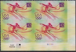 4334 Summer Olympics Plate Block MNH