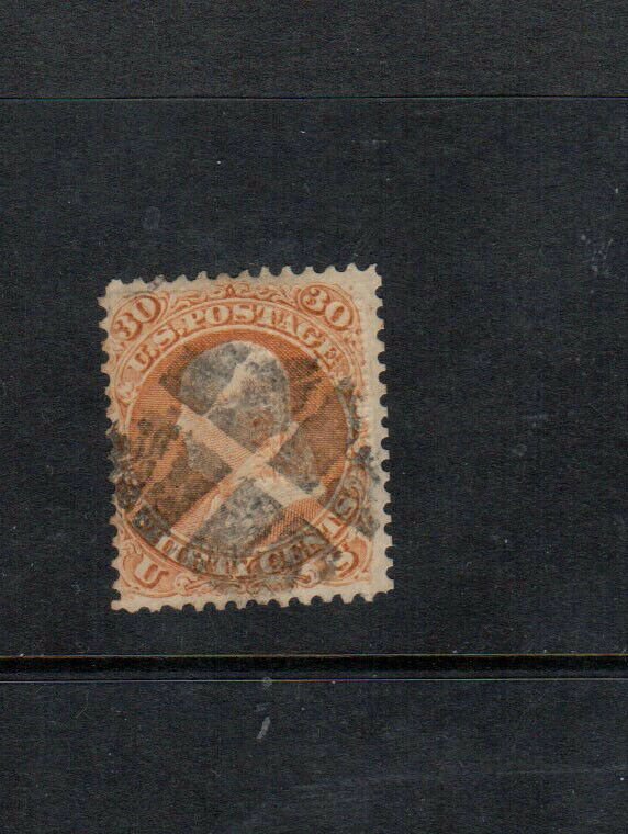 USA #100 Used Fine - Very Fine With Nice Cork Cancel Reperfed At Right *Cert.* 