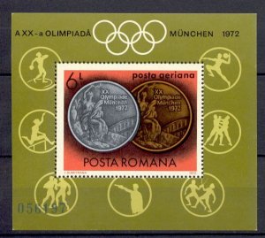 Romania - 1972 - Mi. Sheet 100 (Olympics) - MNH - AE017