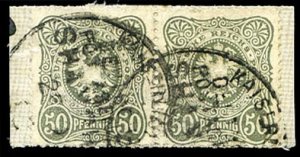 German Colonies, German Offices in China #Mi. V44b Cat€120, Forerunners. 18...