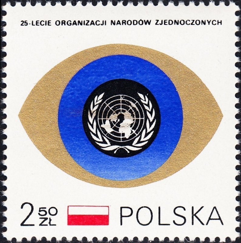 Poland 1970 MNH Stamps Scott 1757 25 Years of United Nations