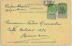 36789 - BELGIUM - POSTAL HISTORY - FULL CARD to BUENOS AIRES 1903-