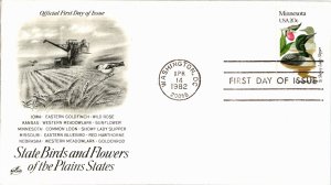 United States, District of Columbia, United States First Day Cover, Birds, Fl...