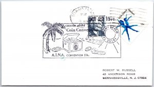 US SPECIAL EVENT COVER GREATER MIAMI COIN CONVENTION (A.I.N.A.) 1978 TYPE V