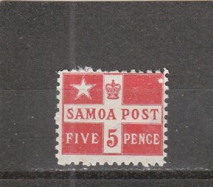 Samoa  Scott#  23  MH  (1894 Flag Design)