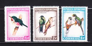 Dominican Republic 602-604 Set MH Birds (A)