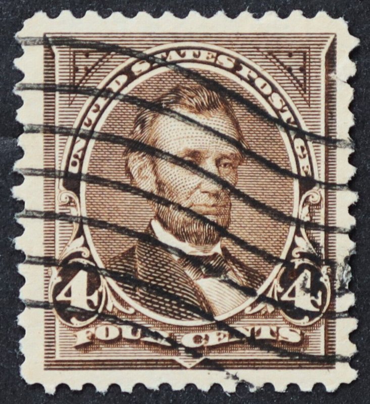 U.S. Used Stamp Scott #269 4c Lincoln Superb Jumbo Appearing (pulled perf)  Nice!