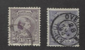 Netherlands  SC#48a, 50 Used F-VF SCV$83.50...Value!