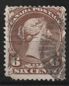 Canada LQ #27b on Watermarked Bothwell Paper #6.    Used  (2265)