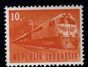 Indonesia Scott 631 MH*  Train stamp