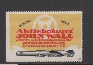 Sweden 1950's ? label for a machine shop F-VFMNG