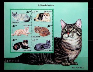 NICARAGUA Sc 2320-21 NH 2MINISHEETS OF 2000 - CATS&DOGS - (CT5)