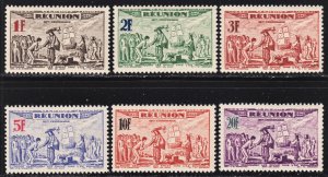 Reunion Scott C13A-C13F complete set F to VF mint OG NH, except C13F.