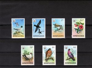 Grenada 1978  Sc #849-855 Birds WWF Set (7) MNH