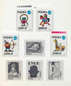 POLAND 1992 Art Pope Sport MNH+Sheets (Appx 50) (St 572