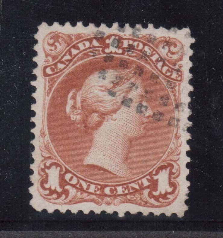 Canada #22 XF Used With Dot Cancel