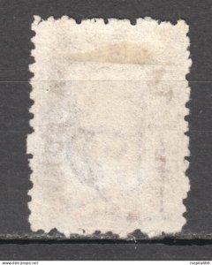 Tas101 1871 Australia Tasmania One Shilling Perforated By The Post Office Gib...