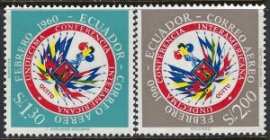 Ecuador C365-66 MNH FLAGS P508-5