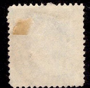 US Stamp #219 1c Blue Franklin USED SCV $.75. Great Cancel