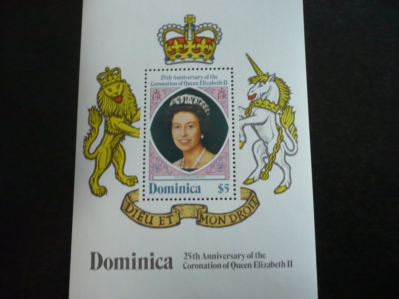 Stamps - Dominica - Scott# 570-573 - Mint Never Hinged 3 Stamps + Souvenir Sheet