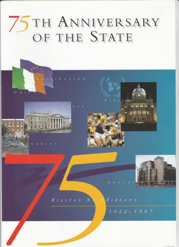 Ireland 75th ANNIVERSARY of The STATE (1997) FDC Sheet pack 