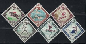 Monaco 454-59 MNH 1960 Olympics (an4861)