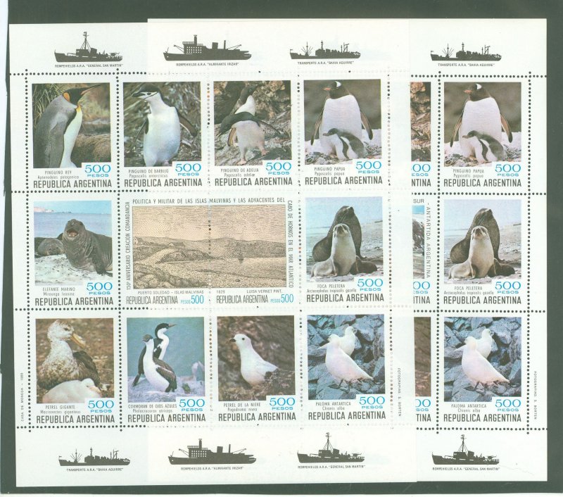 Argentina #1279-80  Souvenir Sheet