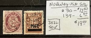 Norway #30,139 Used- SCV=$19.00