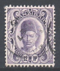 Zanzibar Scott 103 - SG229, 1908 Sultan 12c used