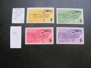 ITALY 1934 LH SC C52-55 SET XF $42 (190)