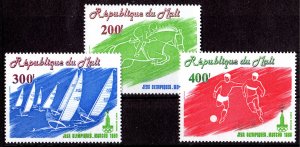 Mali 1980 Sc#C383/C385 MOSCOW OLYMPICS Soccer/Yachting Set (3) MNH