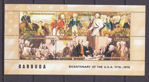 BARBUDA SHEET BICENTENARY USA