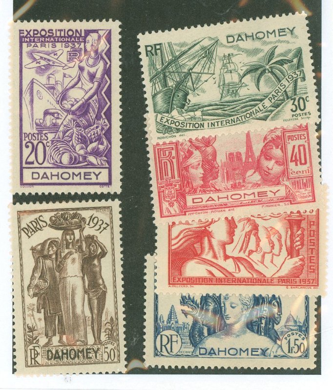 Dahomey #101-6 Unused Single (Complete Set)