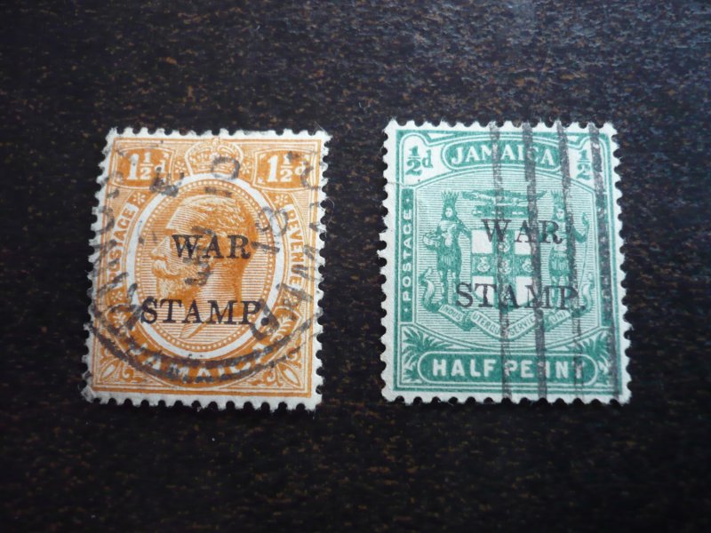 Stamps - Jamaica - Scott# MR7-MR8 - Used Part Set of 2 Stamps