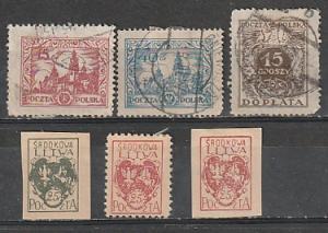 Poland Used & Mint OGH Lot #13