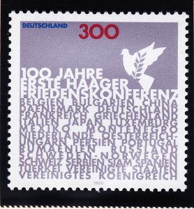 Germany 2050 MNH 1999 First Peace Conference in The Hague Centennial Issue