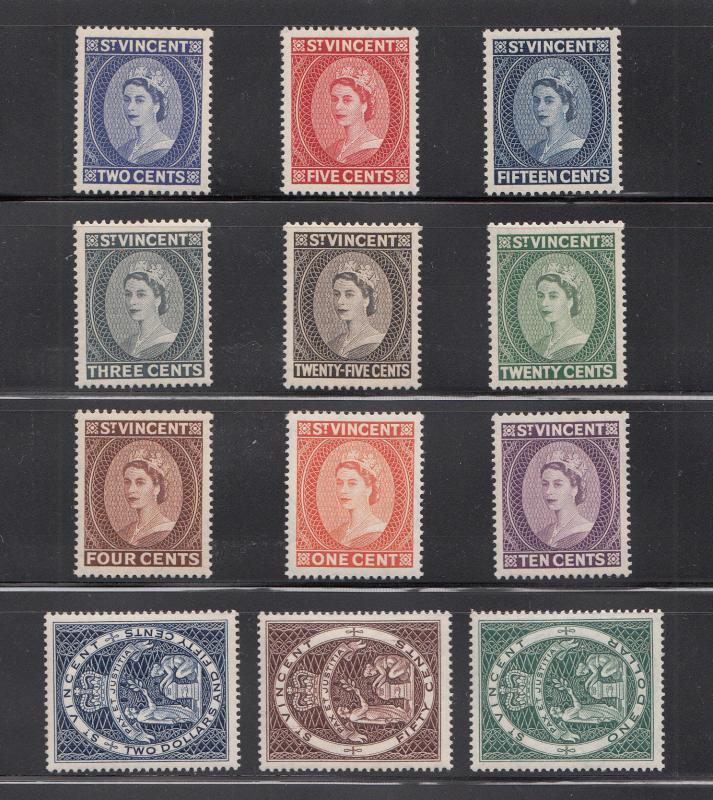 St Vincent Scott #186-197 MNH