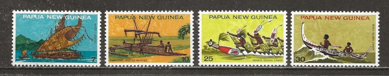 Papua New Guinea Scott catalog # 406-409 Unused Hinged