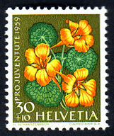 Switzerland 1959 Sc B282-86 MNH Pro Juventute set